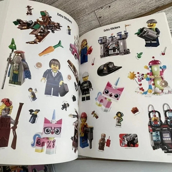 Lot Of 2 Lego Movie Books-Essential Guide-Sticker Book 1/2 Full - Picture 12 of 12